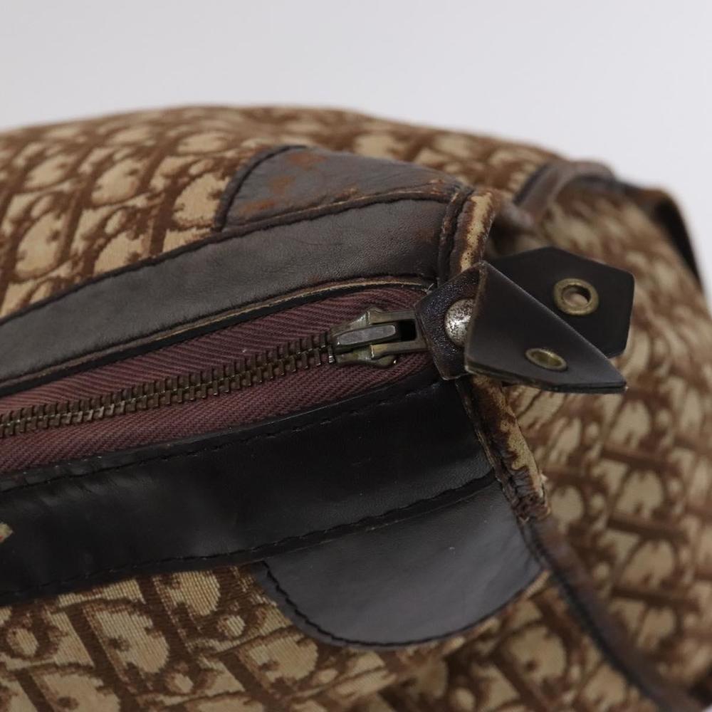 Christian Dior Trotter Canvas Boston Bag Brown Auth 115046 - Picture 15 of 16